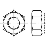 Sechskantmuttern mit nicht met. Klemmteil ISO 7040