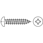 Linsenkopf Blechschrauben Form C-H mit Spitze DIN 7981