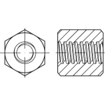 Sechskantmuttern mit Trapezgewinde