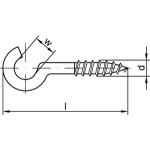 Gebogene Schraubhaken Typ 11