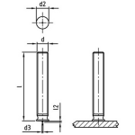 Gewindebolzen Form PT