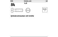 2000 Stück, DIN 84 4.8 Zylinderschrauben mit Schlitz - Abmessung: M 2 x 4