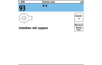 50 Stück, ~DIN 93 A 4 Scheiben mit Lappen - Abmessung: 6,4