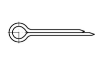 100 Stück, DIN 94 Messing Splinte - Abmessung: 2 x 10