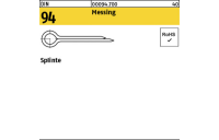 100 Stück, DIN 94 Messing Splinte - Abmessung: 2 x 50