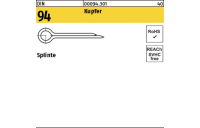 100 Stück, DIN 94 Kupfer Splinte - Abmessung: 4 x 40