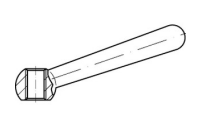 1 Stück, DIN 99 Stahl Form N Kegelgriffe mit Griffaufnahme durch Gewinde, geneigte Griffachse - Abmessung: N 80 M 10
