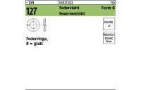 100 Stück, ~DIN 127 Federstahl Form B feuerverzinkt Federringe, glatt - Abmessung: B 6