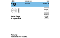 1000 Stück, ~DIN 128 1.4310 Form A Federringe, gewölbt - Abmessung: A 3