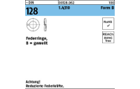 1000 Stück, ~DIN 128 1.4310 Form B Federringe, gewellt - Abmessung: B 5