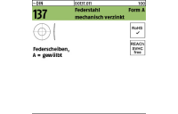 100 Stück, ~DIN 137 Federstahl Form A mechanisch verzinkt Federscheiben, gewölbt - Abmessung: A 2,6