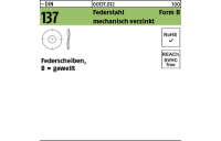 100 Stück, ~DIN 137 Federstahl Form B mechanisch verzinkt Federscheiben, gewellt - Abmessung: B 3