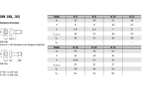 1 Stück, DIN 186 Mu 4.6 Form B Hammerschrauben mit Vierkant, mit langem Gewinde, mit Sechskantmutter - Abmessung: BM 24 x 160