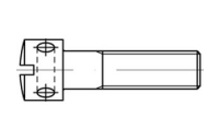 100 Stück, DIN 404 5.8 Kreuzlochschrauben mit Schlitz - Abmessung: M 5 x 16