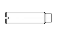 100 Stück, DIN 417 14 H Gewindestifte mit Schlitz und Zapfen - Abmessung: M 3 x 12