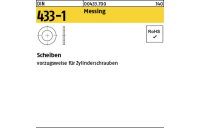 5000 Stück, DIN 433-1 Messing Scheiben - Abmessung: 3,2 x 6 x0,5