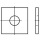 50 Stück, DIN 436 Stahl Scheiben, vierkant, vorwiegend für Holzkonstruktionen - Abmessung: 17,5x 50 x 5