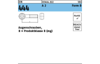 DIN 444 A 2 Form B Augenschrauben, Produktklasse B (mg) - Abmessung: BM 16 x 75, Inhalt: 10 Stück