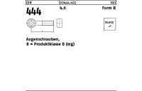 DIN 444 4.6 Form B Augenschrauben, Produktklasse B (mg) - Abmessung: BM 20 x 110, Inhalt: 10 Stück