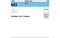 25 Stück, ~DIN 463 A 4 Scheiben mit 2 Lappen - Abmessung: 10,5