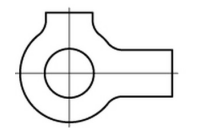 100 Stück, ~DIN 463 Stahl Scheiben mit 2 Lappen - Abmessung: 15