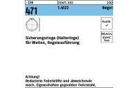 100 Stück, ~DIN 471 1.4122 Regel Sicherungsringe (Halteringe) für Wellen, Regelausführung - Abmessung: 4 x 0,4