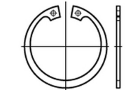 100 Stück, ~DIN 472 1.4122/1.4310 Regel Sicherungsringe (Halteringe) für Bohrungen, Regelausführung - Abmessung: 8 x 0,8