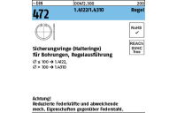 1 Stück, ~DIN 472 1.4122/1.4310 Regel Sicherungsringe (Halteringe) für Bohrungen, Regelausführung - Abmessung: 120 x 4