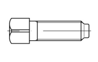 10 Stück, DIN 479 8.8 Vierkantschrauben mit Kernansatz - Abmessung: M 20 x 80 SW 22