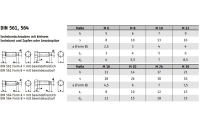 DIN 561 22 H (8.8) Sechskantschrauben mit Zapfen und kleinem Sechskant, mit Gewindeauslauf - Abmessung: BM 30 x 80, Inhalt: 10 Stück