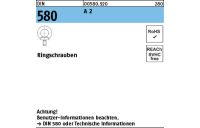 DIN 580 A 2 Ringschrauben - Abmessung: M 10, Inhalt: 10 Stück