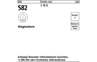 25 Stück, DIN 582 C 15 E Ringmuttern - Abmessung: M 6