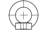 1 Stück, DIN 582 C 15 E Ringmuttern - Abmessung: M 42