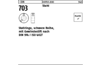 ~DIN 703 Stahl Stellringe, schwere Reihe, mit Gewindestift nach DIN 914/ISO 4027 - Abmessung: 25 x 56 x 22, Inhalt: 10 Stück