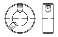 ~DIN 703 Stahl Stellringe, schwere Reihe, mit Gewindestift nach DIN 914/ISO 4027 - Abmessung: 45 x 80 x 28, Inhalt: 5 Stück