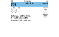 10 Stück, ~DIN 705 1.4571 (A 5) Form A Stellringe, leichte Reihe, mit Gewindestift - Abmessung: A 10 x 20 x 10