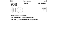 50 Stück, DIN 908 Stahl zyl.-Rohr G verschlussschrauben mit Bund und Innensechskant,mit zyl. Rohrgewinde - Abmessung: G 3/8 A