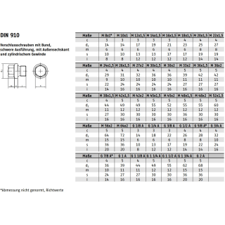 DIN 910-2 Verschlussschrauben 1.4571 EG1/2 A Entlüf. A5