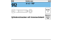 100 Stück, DIN 912 A 4 - 70 Zylinderschrauben mit Innensechskant - Abmessung: M 2 x 6*