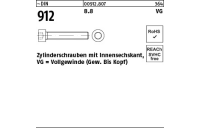 200 Stück, ~DIN 912 8.8 VG Zylinderschrauben mit Innensechskant, Vollgewinde (Gew. bis Kopf) - Abmessung: M 5 x 40