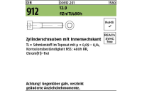 500 Stück, DIN 912 12.9 flZn/TL 480h Zylinderschrauben mit Innensechskant - Abmessung: M 6 x 14