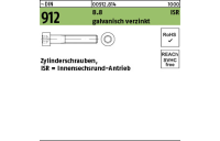 200 Stück, ~DIN 912 8.8 ISR galvanisch verzinkt Zylinderschrauben mit Innensechsrund - Abmessung: M 6 x 16 -T30