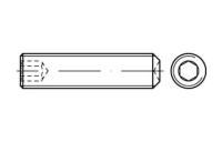 100 Stück, DIN 916 A 1/A 2 Gewindestifte mit Ringschneide, mit Innensechskant - Abmessung: M 8 x 45