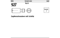 100 Stück, DIN 927 14 H Zapfenschrauben mit Schlitz - Abmessung: M 4 x 6