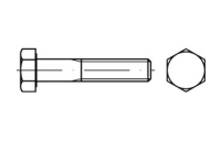 1 Stück, DIN 931 8.8 galvanisch verzinkt Sechskantschrauben mit Schaft - Abmessung: M 16 x 290