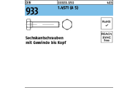 1 Stück, DIN 933 1.4571 (A 5) Sechskantschrauben mit Gewinde bis Kopf - Abmessung: M 10 x 45