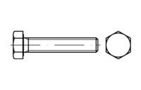 1 Stück, DIN 933 1.4571 (A 5) Sechskantschrauben mit Gewinde bis Kopf - Abmessung: M 10 x 45