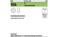 DIN 934 8 feuerverzinkt Sechskantmuttern - Abmessung: M 45, Inhalt: 5 Stück