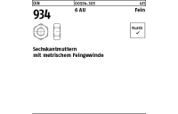 1 Stück, DIN 934 6 AU Fein Sechskantmuttern mit metrischem Feingewinde - Abmessung: M 90 x 6