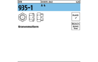 DIN 935-1 A 4 Kronenmuttern - Abmessung: M 20, Inhalt: 10 Stück